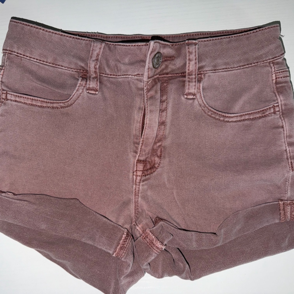 Pacsun Women's Super Stretch Shortie Shorts in Pink (size 23)